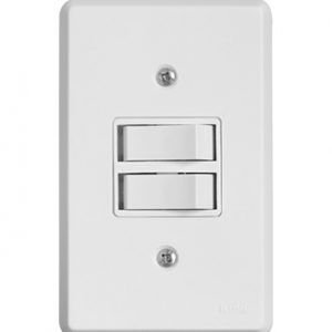 INTERRUPTOR 2 TECLAS SIMPLES PRATIKA ILUMI I.1918