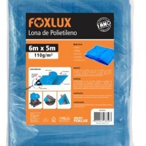 LONA POLIETILENO AZUL   6 X 5M   DISMA/FOXLUX   I.5006