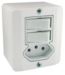 INTERRUPTOR 2 TECLAS + TOMADA(10A) BRANCA S/X RADIAL 1902117