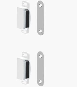 FECHO MAGNETICO  BRANCO  C/BATENTE  SOPRANO  S.03084