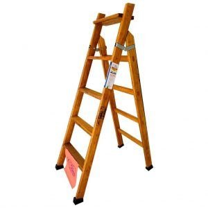 ESCADA DE MADEIRA 5 DEGRAUS MISTA SANTA CATARINA    SCAEM05