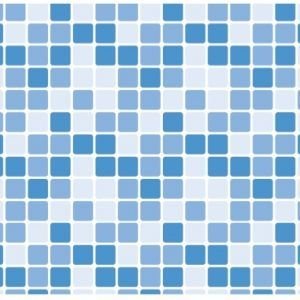 PAPEL PLAST ADESIVO 0,45X10MT  PASTILHA AZUL   LEOELEO 79086