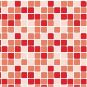 PAPEL PLAST ADESIVO 0,45X10MT PASTILHA VERMELH LEOELEO 79093