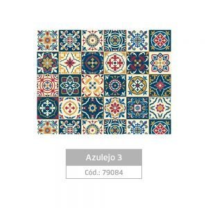 PAPEL PLAST ADESIVO 0,45X10MT   AZULEJO 3   LEOELEO  79084
