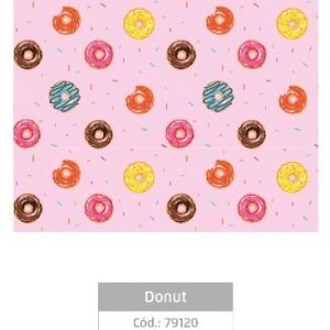 PAPEL PLAST ADESIVO  DONUT  45CMX10M  LEOELEO   79120