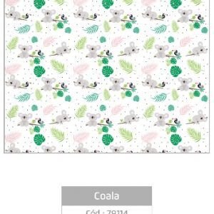 PAPEL PLAST ADESIVO  COALA  45CMX10M  LEOELEO  79114