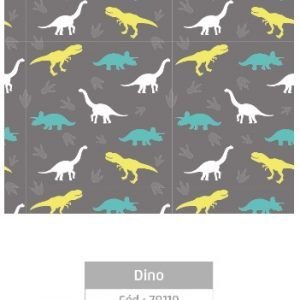 PAPEL PLAST ADESIVO  DINO  45CMX10M  LEOELEO  79110