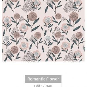 PAPEL PLAST ADES  ROMANTIC FLOWER  45X10M  LEOEL 79148