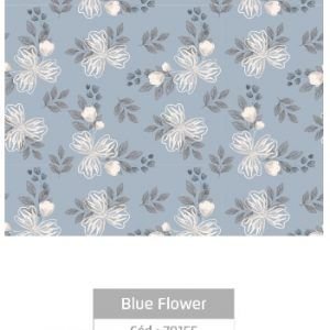 PAPEL PLAST ADESIVO  BLUE FLOWER  45X10M  LEOELEO 79155
