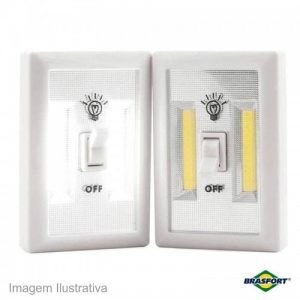 LUMINARIA DE LED INTERRUPTOR (4AAA) BRASFORT B.7861