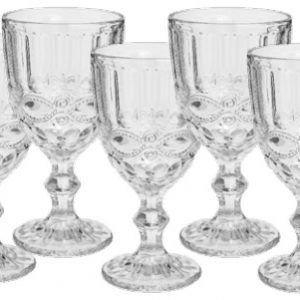 COPO DE VIDRO CLASSICA TRANSPARENTE (JG C/6) SK20008 SAKES