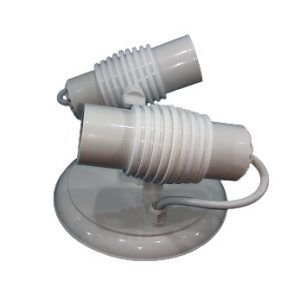 SPOT SIRIUS ASPIRAL P/ 2 LAMPADAS BRANCO RADIAL