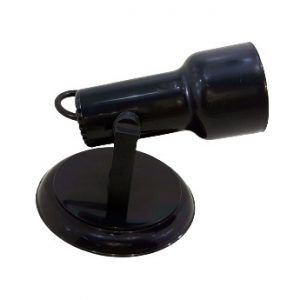SPOT SIRIUS CANOPLA P/ 1 LAMPADA PRETO RADIAL