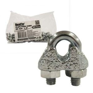 GRAMPO P/CABO ACO (CLIPS)  1/8  ( C/50 ) BESTFER BFH2387