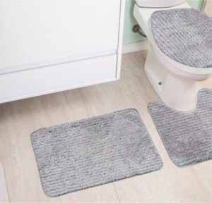 JG TAPETE BANHEIRO DIAMOND GOLD (3 PCS) CINZA TAPETES JUNIOR