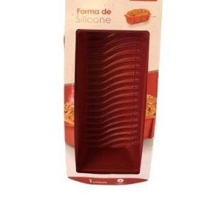 FORMA DE SILICONE BOLO-PAO 25 CM VERMELHA WELLMIX 5236