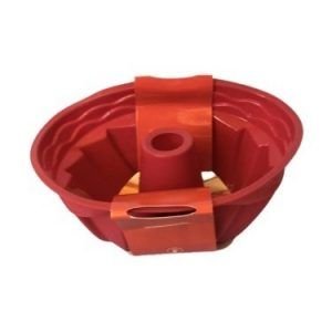 FORMA DE SILICONE P/ BOLO/PUDIM 23 CM VERMELHA WELLMIX 5228