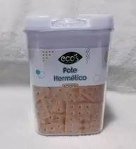 POTE PLASTICO HERMETICO C/ TAMPA 600 ML ECOS ECO21005