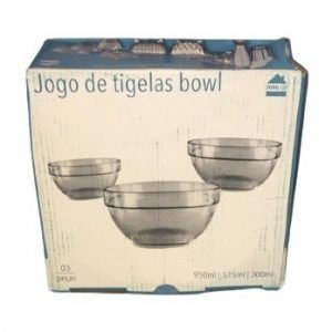 JOGO DE TIGELAS BOWL (3 PCS) 950 ML 575 ML 300 ML LET