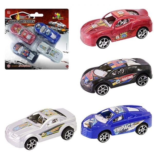 CARRO ESPORTE FRICCAO (CARTELA C/4) ZEIN Z304898