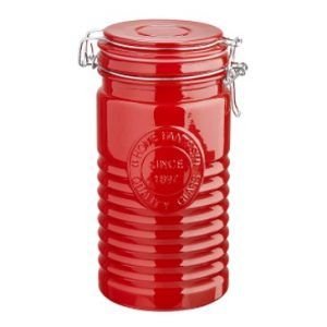 POTE VIDRO TAMPA HERMETICA VELVETY VERMELHO 1 LT ETILUX