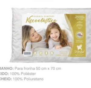TRAVESSEIRO 50 X 70 VISCOELASTICO NASA DAMAIA