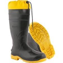 BOTA BORR. PRETA SOLA  AMARELA  C/ POLAINA   N36    687804