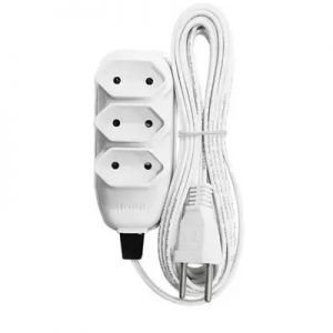 EXTENSAO 5 MT  CINZA C/FIO PARALELO  10A  ILUMI  I.1792