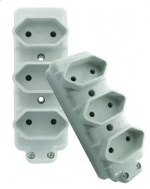 TOMADA EM BARRA TRIPLA CZ RADIAL R.01172