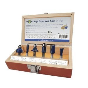 FRESAS P/ TUPIA JG C/ 6 PCS BRASFORT B.7893