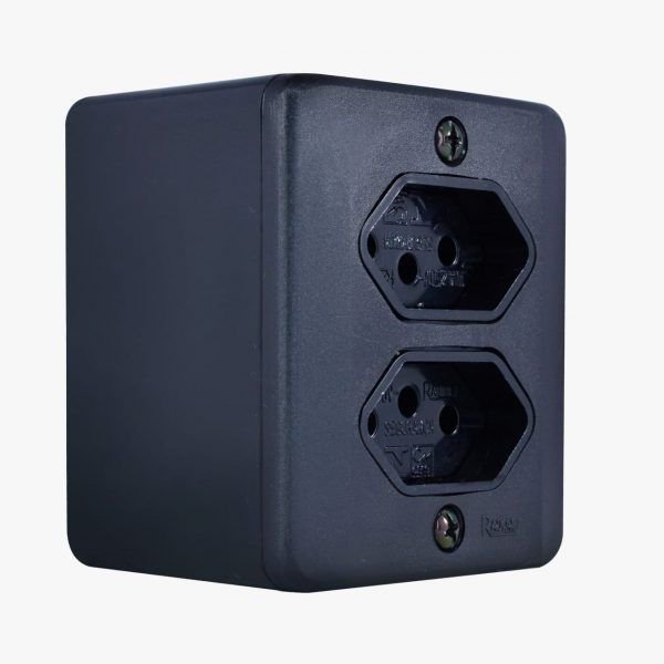 TOMADA DUPLA SEPARADAS BLACK  S/X 10A  RADIAL 1905115