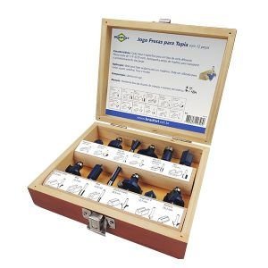 FRESAS P/ TUPIA ( JOGO C/ 12 PCS)  BRASFORT  7894