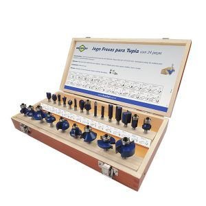 FRESAS P/ TUPIA ( JOGO C/ 24 PCS )  BRASFORT 7895