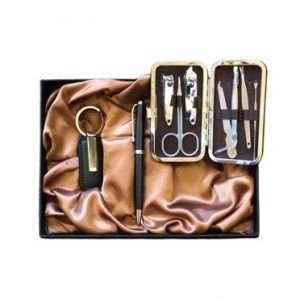 KIT CANETA, CHAVEIRO E BOLSINHA C/ CORTADOR UNHA BLESSED
