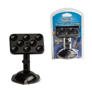 SUPORTE PARA CELULAR COM VENTOSA WESTERN ETILUX