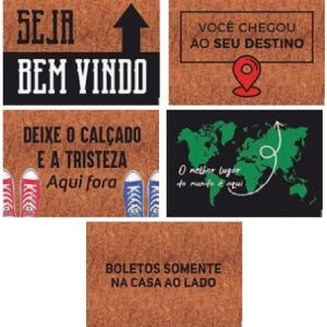 TAPETE TRANSFER 40 X 60 CM BEM VINDO T JUNIOR