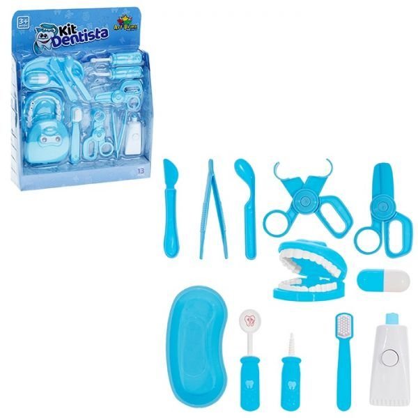 BRINQUEDO KIT DENTISTA BOY 12 PECAS ZEIN Z422264
