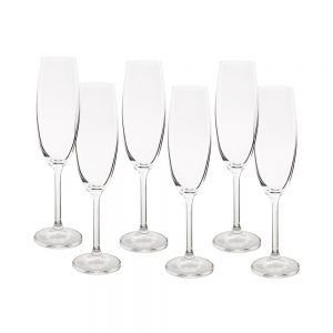 JOGO 6 TACAS CHAMPAGNE GASTRO 220 ML BOHEMIA ETILUX