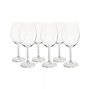 JOGO 6 TACAS BORDEAUX GASTRO 580 ML BOHEMIA ETILUX
