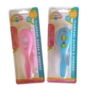 PENTE E ESCOVA DECORADO NEW BABY