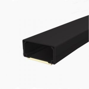 CANALETA S/X 2M PRETA S/DIV. C/ FITA DUPLA FACE C/25 RADIAL