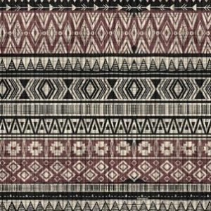 TAPETE TROPICAL  TRIBAL VINHO    0,43 X 5 MTS    KAPAZI