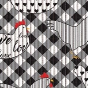 TAPETE TROPICAL  GALINHA LOVE    0,43 X 5 MTS   KAPAZI