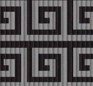 TAPETE TROPICAL  LABIRINTO PRETO     0,43 X 5 MTS   KAPAZI