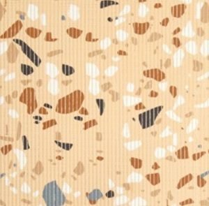 TAPETE TROPICAL  TERRAZZO COLOR     0,43 X 5 MTS  KAPAZI