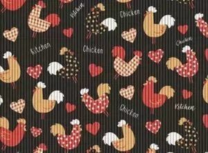 TAPETE TROPICAL  GALINHA BLACK 2.0    0,43 X 5 MTS  KAPAZI