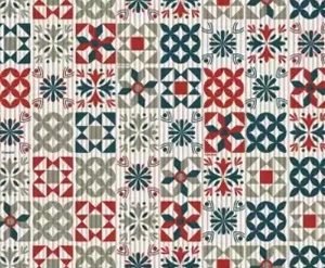 TAPETE TROPICAL  AZULEJOS 2.0    0,43 X 5 MTS  KAPAZI