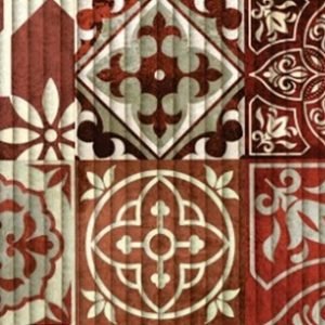 TAPETE TROPICAL  AZULEJO CERAMICA    0,65 X 5 MTS  KAPAZI