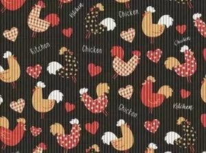 TAPETE TROPICAL  GALINHA BLACK 2.0    0,65 X 5 MTS   KAPAZI