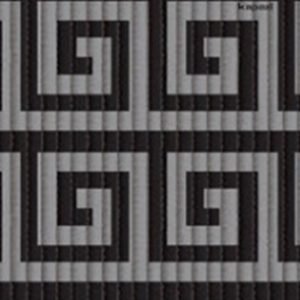 TAPETE TROPICAL  LABIRINTO PRETO     0,65 X 5 MTS   KAPAZI